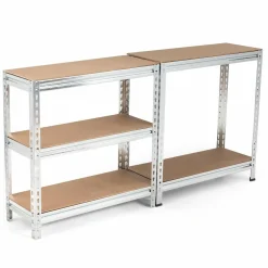 5-Tier Storage Shelves, Heavy Duty Steel Frame Muscle Rack 60in Garage Shelf