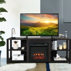 2-Tier TV Stand, Entertainment Television Stands Suitable for 18