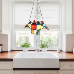 Tiffany Glass Window Panel