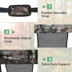 Turkey Hunting Chair, Folding Low-profile Turkey Hunting Seat