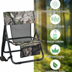 Turkey Hunting Chair, Folding Low-profile Turkey Hunting Seat
