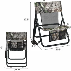 Turkey Hunting Chair, Folding Low-profile Turkey Hunting Seat
