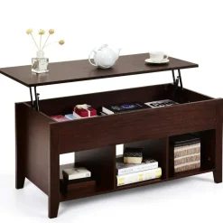 Wood Lift Top Coffee Table, Modern Coffee Table