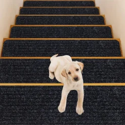 30 x 8 inch Stair Treads Carpets Non-Slip, Set of 15 Stair Runners for Wooden Steps
