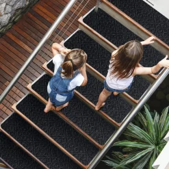 30 x 8 inch Stair Treads Carpets Non-Slip, Set of 15 Stair Runners for Wooden Steps