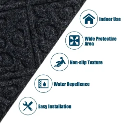 30 x 8 inch Stair Treads Carpets Non-Slip, Set of 15 Stair Runners for Wooden Steps