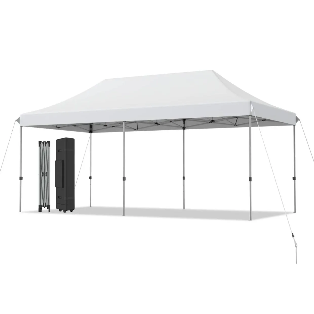 10' x 20' Pop Up Canopy Tent, Easy Set-up Outdoor Tent Commercial Instant Shelter