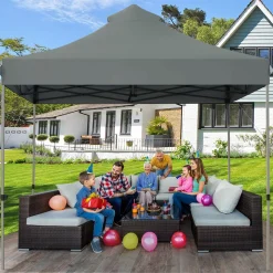 10' x 10' Pop Up Canopy Tent, Easy Set-up Outdoor Tent Commercial Instant Shelter