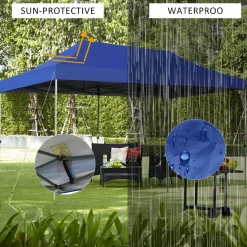 10' x 20' Pop Up Canopy Tent, Easy Set-up Outdoor Tent Commercial Instant Shelter