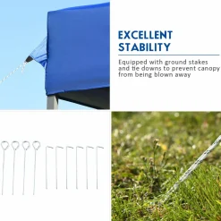 10' x 20' Pop Up Canopy Tent, Easy Set-up Outdoor Tent Commercial Instant Shelter