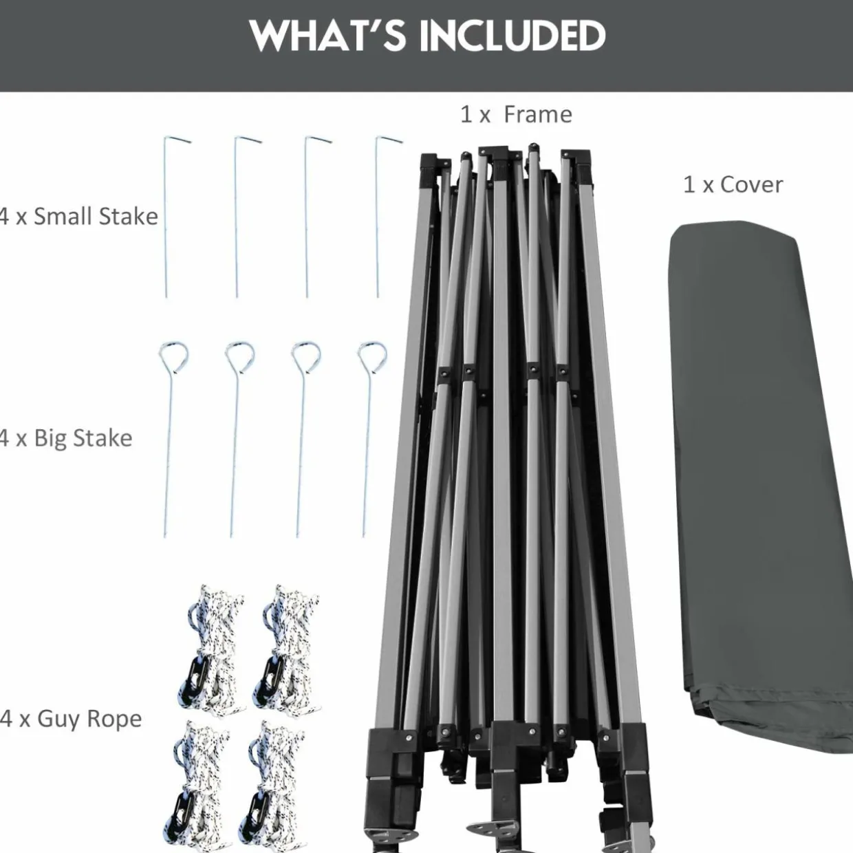 10' x 10' Pop Up Canopy Tent, Easy Set-up Outdoor Tent Commercial Instant Shelter