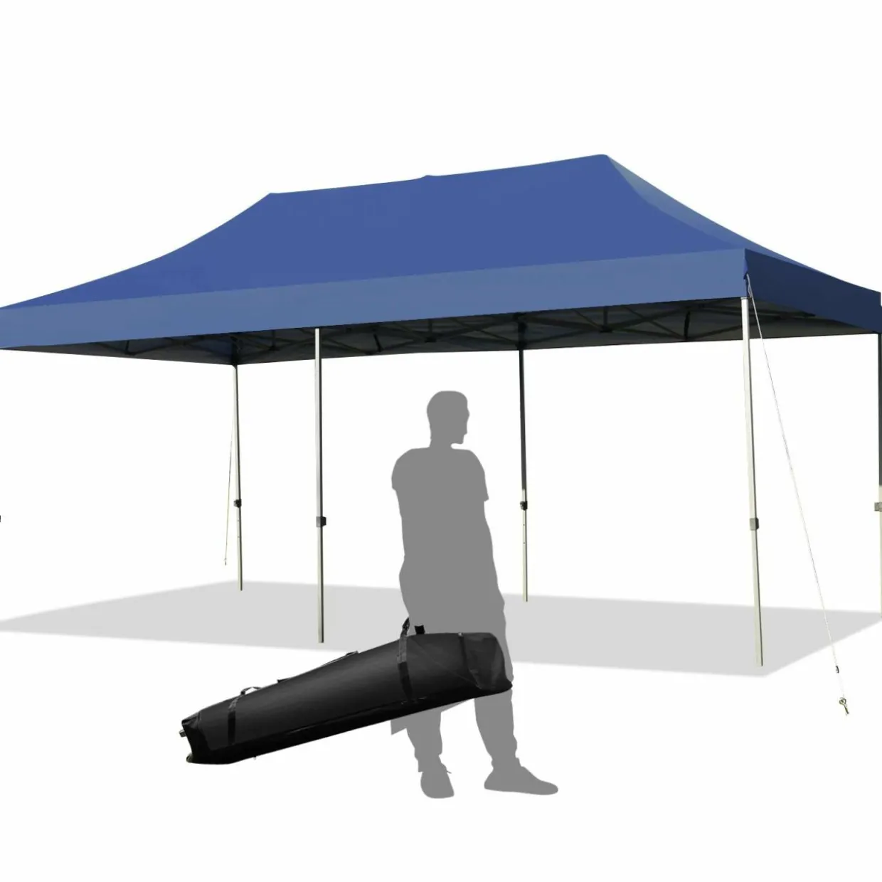 10' x 20' Pop Up Canopy Tent, Easy Set-up Outdoor Tent Commercial Instant Shelter