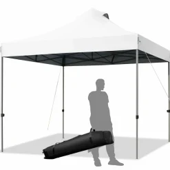 10' x 10' Pop Up Canopy Tent, Easy Set-up Outdoor Tent Commercial Instant Shelter