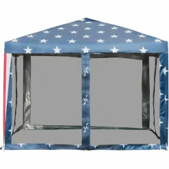 10x10 ft Pop-Up Canopy Tent w/ Netting, Outdoor Canopy Tent with Carry Bag